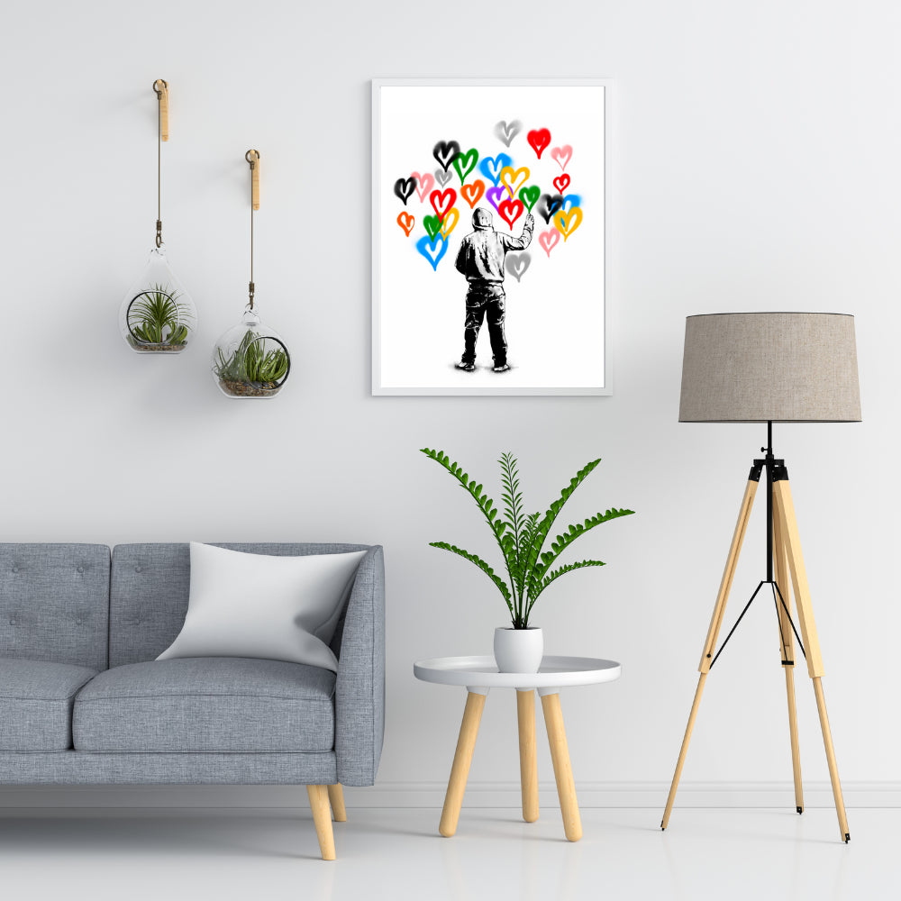 Quadro Graffiti Love